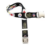 Littlearth NFL Pittsburgh Steelers NFL Collier pour Animal Domestique de qualité supérieure | Collier Durable Tout en métal | Collier pour Animal Domestique Durable, Couleur de l'équipe, L