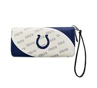 Littlearth Portefeuille zippé pour Femme NFL Indianapolis Colts 1 Curve - Couleur de l'équipe - 20,3 x 10,2 x 2,5 cm