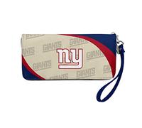 Littlearth Zip Organizer Wallet NFL New York Giants Curve Portefeuille Organiseur à Fermeture éclair Femme, Couleur de l'équipe, 4” x 8" x 1”