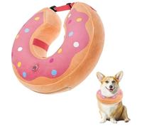 LittleBean Collerette Gonflable pour Chien Chat Collier de Protection pour Animaux de Compagnie Collier de Chien Anti-Fuite pour la récupération après Une Chirurgie ou des plaies (Rose, M)