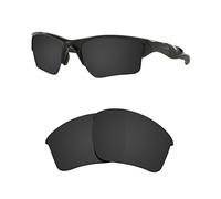 Littlebird4 Verres polarisés de rechange 1,5 mm pour lunettes de soleil Oakley Half Jacket 2.0 XL OO9154 - Plusieurs options, noir foncé, Medium