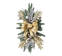 LITTLECANDLE Couronne de Noël Pendentifs Couronne d'escalier avec atmosphère dorée claire Guirlande décorative Maison Porte Fenêtre Décoration Fournitures de fête