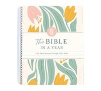 LITTLECANDLE The Bible in A Year : A 52 weeks Study Through Gods Word - Guide d'étude biblique en spirale - Plan d'étude biblique pour femme - Une belle année dans la Bible pour les femmes (A4)