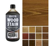 Littlefair's Teinte Bois 1ltr - Teinture Bois Écologique À Base D'Eau et Sûre - Lasure Bois Intérieur à Séchage Rapide - Peinture Lasure pour Bois Nettoyage Facile - Couleur:Chêne moyen