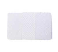 LittleForBig 3 Paires Collants Taille Haute Filets de Pêche Résille-Blanc