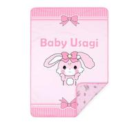 LittleForBig - Alèses Adultes Lavables, Réutilisables, Imperméables et Absorbantes - Tapis de Change Imprimé - Motif Baby Usagi
