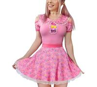 LittleForBig body bébé pour les adultes amoureux des couches (ABDL) barboteuse avec une ouverture à l’entrejambe comme pyjama-Bonjour Miauler-Miauler Body XS