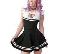LittleForBig Body bébé pour Les Adultes Amoureux des Couches (ABDL) Barboteuse avec Une Ouverture à l’Entrejambe comme Pyjama-La Princesse secrète de Papa Noir Brat Body Bodysuit XXL