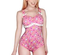 LittleForBig Combinaison de pyjama en coton - Usagi Moon/Teddy Amis, Rose 2, L