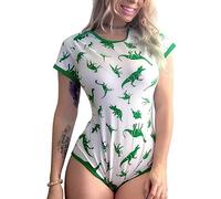LittleForBig Coton Body Onesie Pyjamas Bodysuit - Motif de Dinosaures Body Vert M