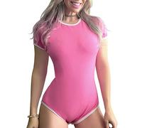 LittleForBig Coton Body Onesie pyjamas Bodysuit-Série pastel Rose XXXXL