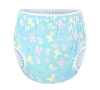 LittleForBig Couvre-couche en PUL Adulte Lavable, Réutilisable et Étanche à Enfiler - Motif Complet Baby Parade Vert L