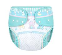 LittleForBig Couvre-Couches En Tissu Pour Adultes Lavable Réglable Réutilisable Imperméable - Baby Parade Bleu L