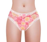 LittleForBig Culotte hipster unisexe en maille gainante pour sissies, crossdressers, personnes transgenres, rouge, 4XL