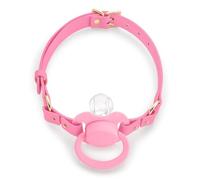 LittleForBig Ensemble de tétines pour adultes Gen II avec sangle réglable en cuir rose foncé