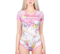 LittleForBig Grenouillère soyeuse - Littles in Dreamland Onesie, rose, XS