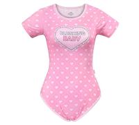 LittleForBig Grenouillère soyeuse Onesie - Grenouillère pour bébé rougissant au niveau des fesses, Rose, 3XL