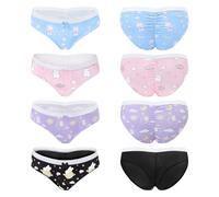 LittleForBig Lot de 4 culottes douces et soyeuses pour femme - Culotte hipster confortable - Nuisette Dreamy Galaxy, multicolore, M