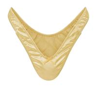 LittleForBig Petit String Secret Tuck Gaff Culotte Lisse et Soyeuse Cachée Gaff Culotte Gainante pour Crossdresser et Personnes Transgenres Or S