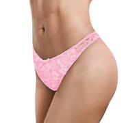 LittleForBig Slip unisexe hipster maille fleur tanga culotte maille gainante tucking gaff culotte pour missions crossdresser personnes transgenres, rose(w), L