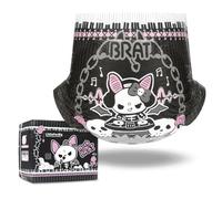 LittleForBig Très Absorbant 7000 ml Couche Adulte Imprimée 10 Pièces - Goth Brat (L)