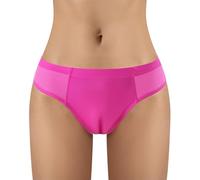 LittleForBig Tucking Gaff Culotte brésilienne Cheeky en maille souple et soyeuse au bout de chameau Cacher Gaff Shaping Tanga Slip pour Crossdresser Transgenre Individuel, magenta, 4XL