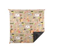 LittleLife Tapis de jeu de voyage portable | Tapis de jeu imperméable pour bébés et tout-petits avec points de cheville et poches de sable, idéal pour les journées à la plage, les pique-niques et les
