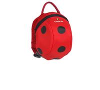 LittleLife - Sac à dos enfant Ladybird - 2L, harnais de sécurité - Rouge/Noir - Taille unique (S)
