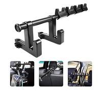 LITTLEMOLE Support de canne à pêche pour appuie-tête de de voiture, avec crochets multifonctionnels pour sac, sac à main, vêtements, sacs de course