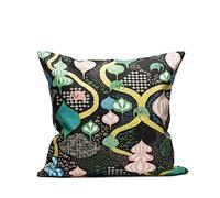 Littlephant Coussin décoratif 50 x 50 cm Saga Forest-Noir/Multicolore 50 x 50 cm