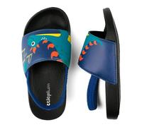 Littleplum Claquette Enfant Garcon Pantoufles Plage Chaussons Douche Garcon Fille Pantoufles de Bain Chausson pour Piscine Sandale Enfant(A Bleu foncé,30/31 EU)