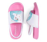 Littleplum Claquette Enfant Garcon Pantoufles Plage Chaussons Douche Garcon Fille Pantoufles de Bain Chausson pour Piscine Sandale Enfant(A rose,30/31 EU)