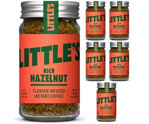 Little's Rich Hazelnut Flavoured Instant Coffee 50 g (Pack of 6)