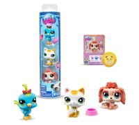 Littlest Pet Shop BANDAI Lot de 3 Animaux de Compagnie LPS City Vibe, têtes Mobiles, génération 7, Animaux de Compagnie du #35 au #42, pour Enfants de 4 Ans +, BF00551 Multicolore