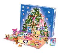 Littlest Pet Shop - Calendrier de l'Avent des Pet Shop - 8 Pet Shop et 16 accessoires - Calendrier 24 cases Noël - Mini-figurines Animaux à Collectionner - Jouet Enfant 4 ans et + - BF00609