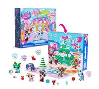 Littlest Pet Shop - Calendrier de vacances de luxe X-mas - Comprend des animaux de compagnie et accessoires mignons sur le thème de Noël