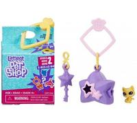 Littlest Pet Shop Collection Surprise Serie 2 : Chat Brun 2-B42 + Habitat + Accessoire - Figurines Petshops - Jouet Fille