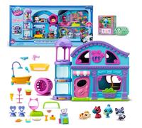 Atari BANDAI Littlest Pet Shop Maison Deluxe Littlest Pet Shop BF00596 Comprend 4 Animaux domestiques, 1 scène de Jeu, 20 Accessoires, 4 Cartes Collector, 1 Code virtuel, Gen 7, 4 Ans +