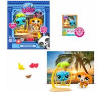 Littlest Pet Shop lot de 2 figurines Petfluencers MIX