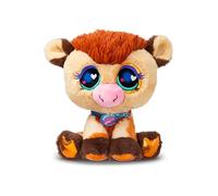 Littlest Pet Shop - Peluche Vache 25 cm - Littlest Pet Shop LPS Vache Deluxe - Peluches Animaux Mignons Grands Yeux Qui Brillent - Jouet Enfant 3 Ans et + - BF00666