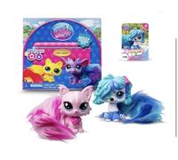 Littlest Pet Shop Série 6 paires d'animaux avec queues posables diffuses, 1 jeu, 2 animaux à collectionner, essayez de collectionner à partir de 4 ans