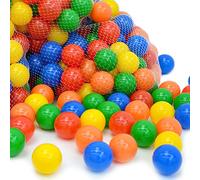 LittleTom 100 Balles colorées Ø 6cm Extra Durables pour Piscine à Boules bébés