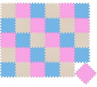LittleTom 27 Tapis de Sol épais - Bébé et Enfant dès 0 Mois 30x30 Dalles Puzzle Carré en Mousse EVA