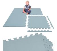LittleTom 4 Pièces Tapis de Sol pour Enfants - 50x50 cm Dalles en Mousse EVA - Surface de Jeu Douce pour Bambins et Jeunes Enfants - Carrés Puzzle Antidérapants - Revêtement pour la Chambre des Petits