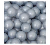Littletom 50 Boules En Pe 5,5cm De Diamètre Pour Remplir Piscine Bébé Argenté