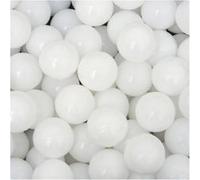 LittleTom 50 Boules en PE 5,5cm de diamètre pour remplir piscine bébé Blanc Blanc G