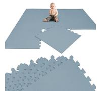LittleTom 8 Pièces Tapis de Sol pour Enfants - 50x50 cm Dalles en Mousse EVA - Surface de Jeu Douce pour Bambins et Jeunes Enfants - Carrés Puzzle Antidérapants - Revêtement pour la Chambre des Petits