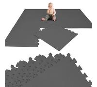 LittleTom 8 Pièces Tapis de Sol pour Enfants - 50x50 cm Dalles en Mousse EVA - Surface de Jeu Douce pour Bambins et Jeunes Enfants - Carrés Puzzle Antidérapants - Revêtement pour la Chambre des Petits