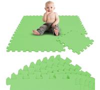 LittleTom 9 Pièces Tapis de Sol Bébé dès Le Premier Mois - 30x30 cm Dalles en Mousse EVA - Surface de Jeu Douce pour l'Éveil - Carrés Puzzle Antidérapants - Revêtement pour la Chambre des Petits
