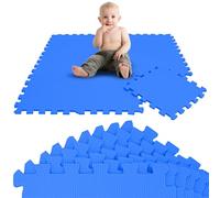 LittleTom 9 Pièces Tapis de Sol Bébé dès Le Premier Mois - 30x30 cm Dalles en Mousse EVA - Surface de Jeu Douce pour l'Éveil - Carrés Puzzle Antidérapants - Revêtement pour la Chambre des Petits